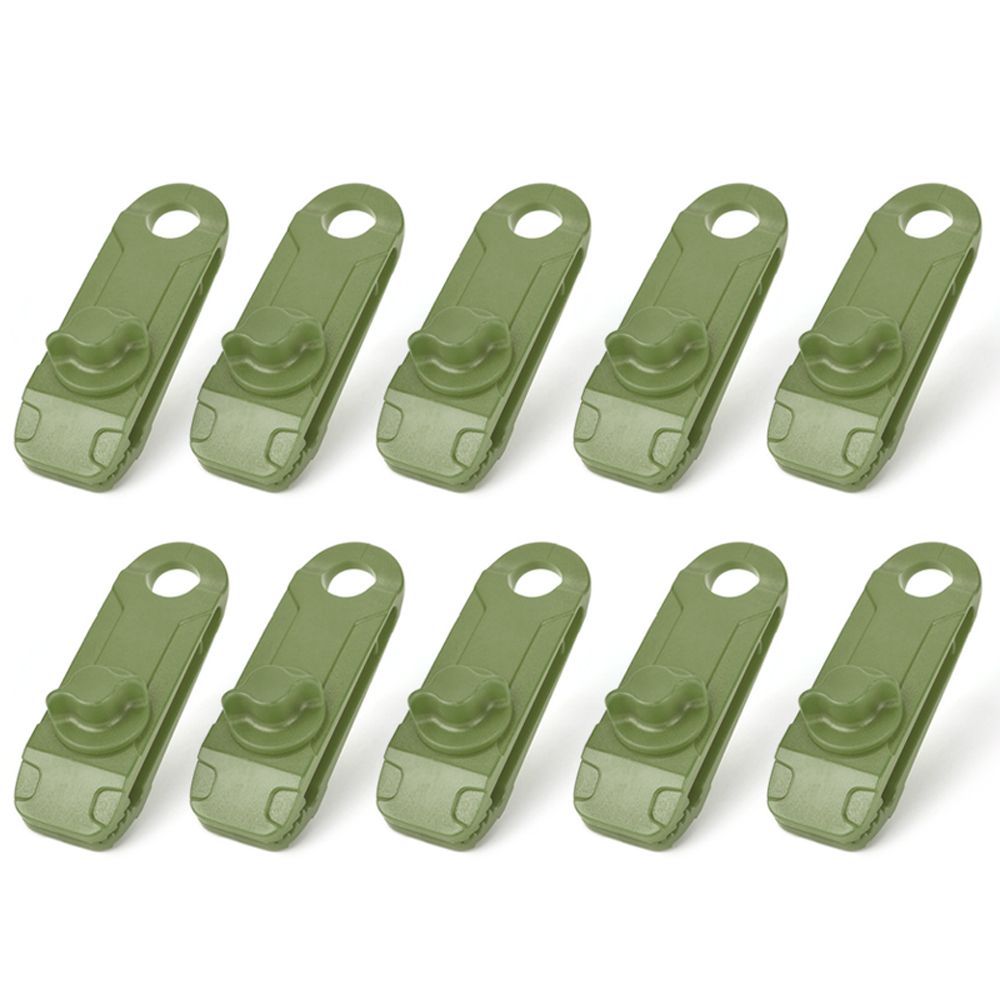 10PCS Tarpaulin Clip Tent Canopy Buckle Outdoor Wind Rope