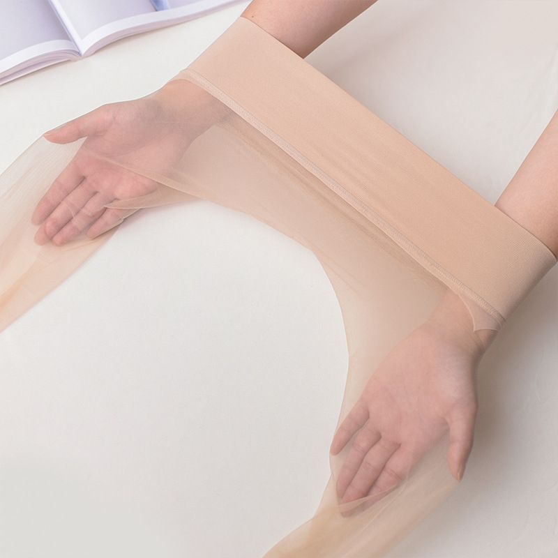 5D Thin Elasticity Women Stockings Y Nylon Transparent Thin Female Tights Ladies Solid Hose Light Skin Color