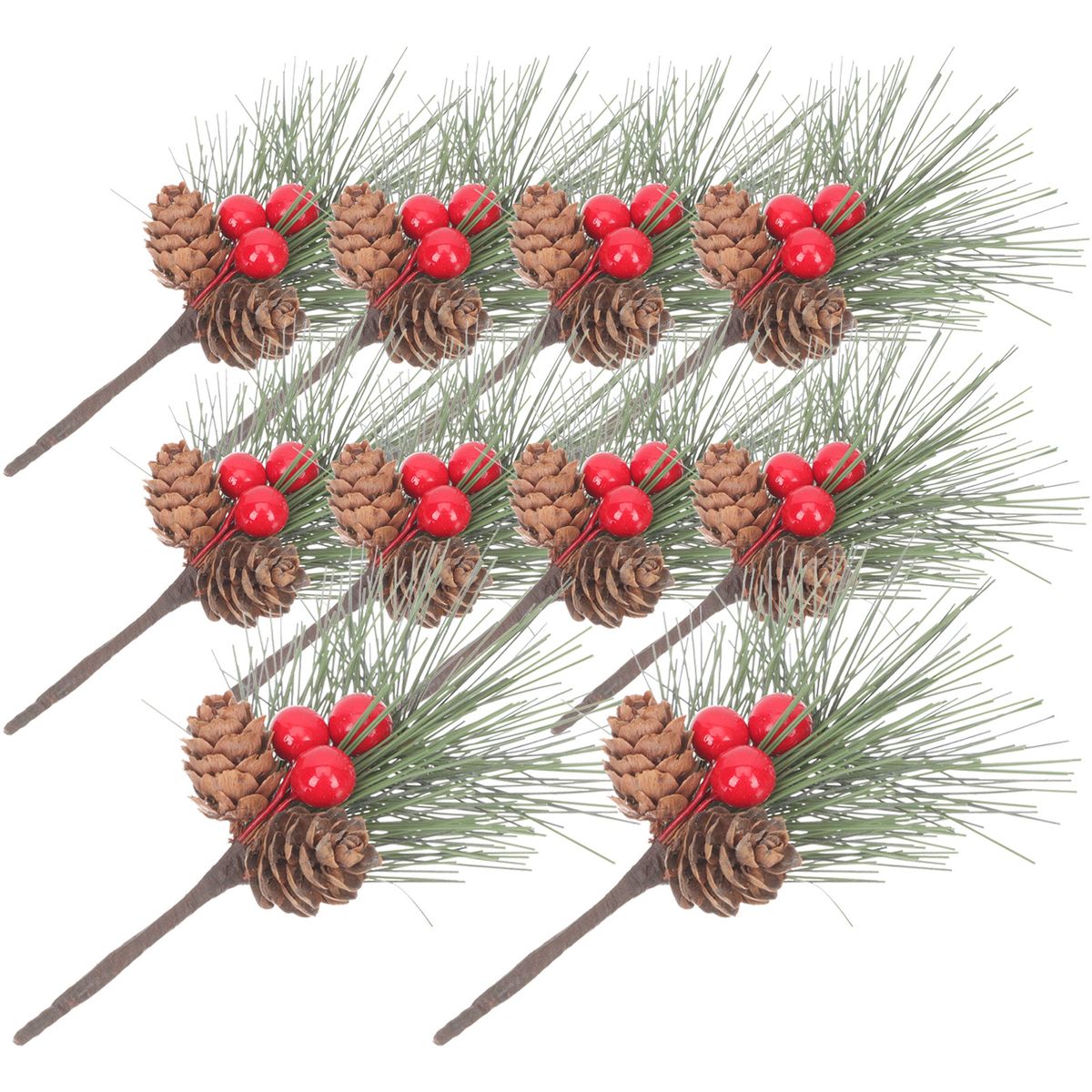 Pine Picks Berries Christmas Artificial Berry St Tree