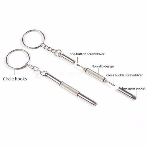 3-In1 Mini Precision Repair Screwdriver For Eyeglasses Sunglasses Watches, 1 PC