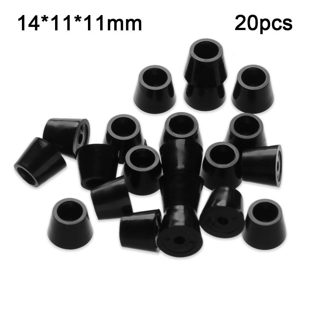 20Pcs Anti-slip Rubber Furniture Leg Pads Table Chair Sofa Feet Pad Tile Floor Protectors Mat Home Living Cabinets Accessories-Type2 14x11x11mm