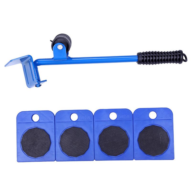 Furniture Appliances Mover Transport Lir Durable Roller Move Tool For Safe Moving Of Sofa, Washing Machine And Refrigerator-Blue