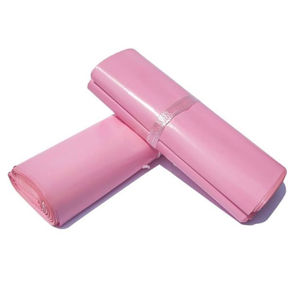 Baby Pink Courier Bags / Courier Nylons/Poly Mailer-Inv Pocket 50pcs-A3-Medium-30x48cm-12/18 Inches