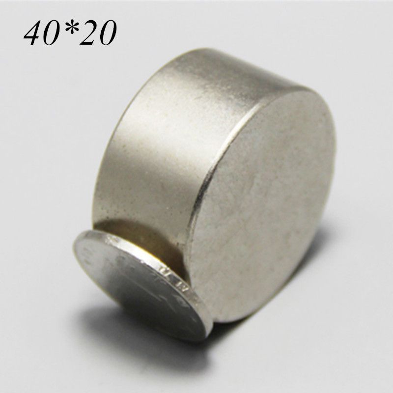 Electromagnet Neodimio Magnets Gallium Strong Mm 1pcs Magnet Meters Water Super 40x20 Metal Magnet Speaker Neodymium 40*20