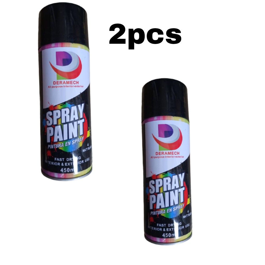 Mech Spray Paint (Matt Black) 2pcs