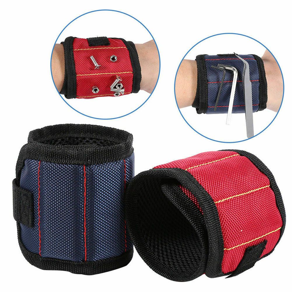 Bag Tool Magnetic Belt Wristband Toolkit Storage Holder Wrist Scissor Screw