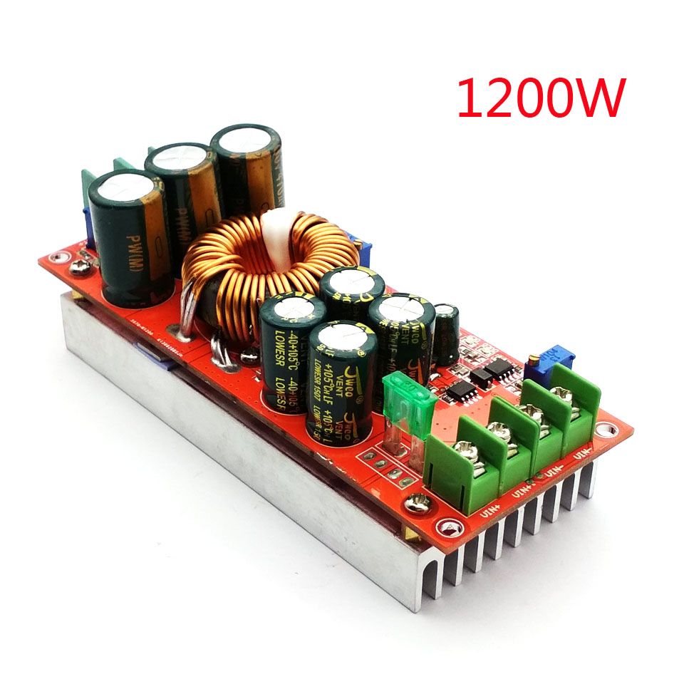 1200W 20A DC Converter Boost Step-up Power Supply Module IN 8-60V OUT 12-83V