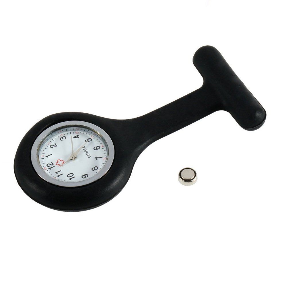 Mini Portable Silicone Gel Doctor Nurses Brooch Pin Pocket Fob Tunic Watch