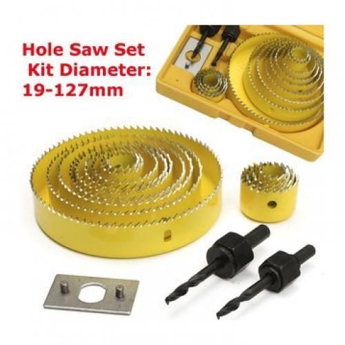 16PCs Hole Saw Set 19-127mm (3/4