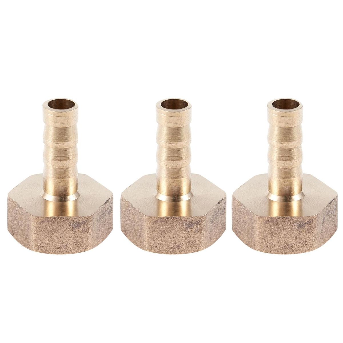 3 Pcs 1/2 BSP Female Thread 8mm Air Pneumatic Gas Hose