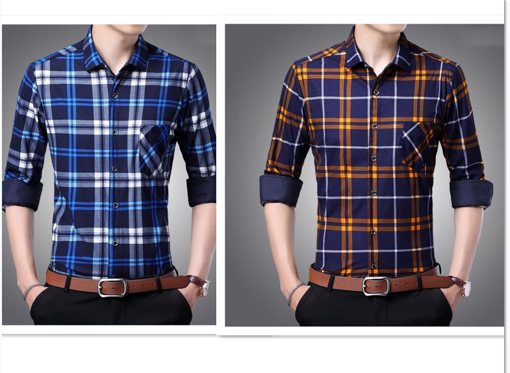2 In 1 Men's Shirts Business Shirt Superior Quality Shirts Long Sleeve