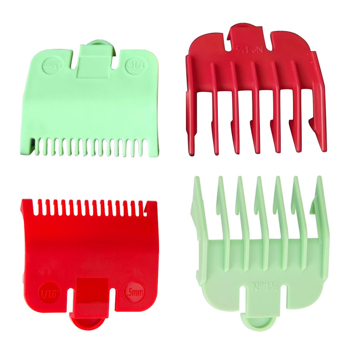 2pcs Professional Cutting Guide Comb 1.5mm 3mm Set Colorful
