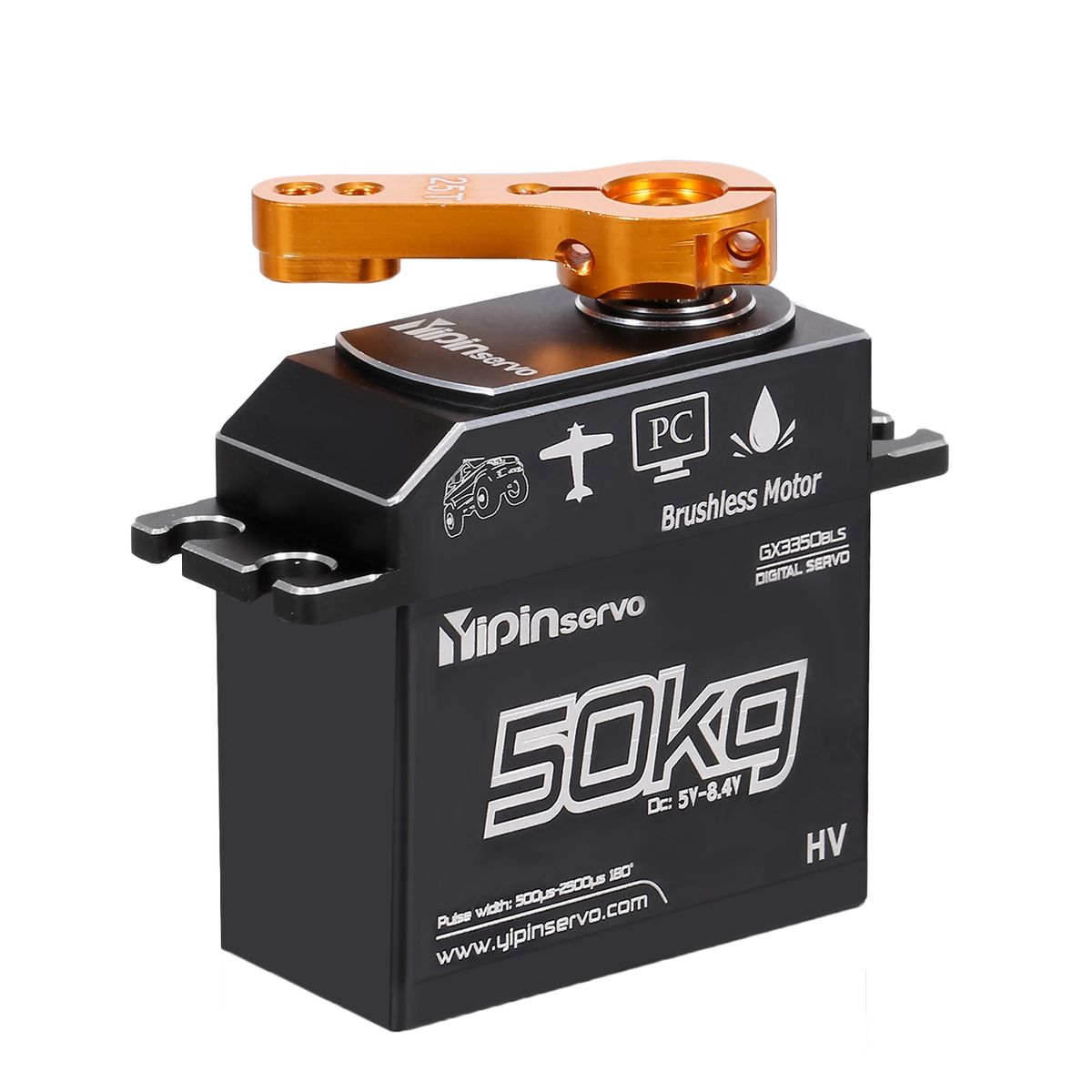 1 Set RC Car Servo Remote Control Car Brushless Motor Servo Black