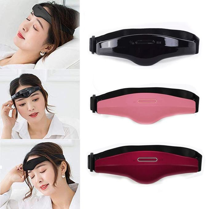 Electric Head Sleep Monitor Headache Relief Massager Pink