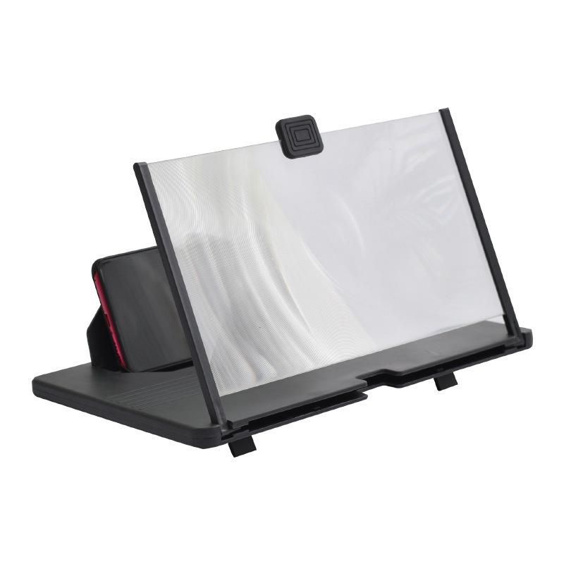 Phone Screen Magnifier 12 Inch 3D HD Video Black Smartphone