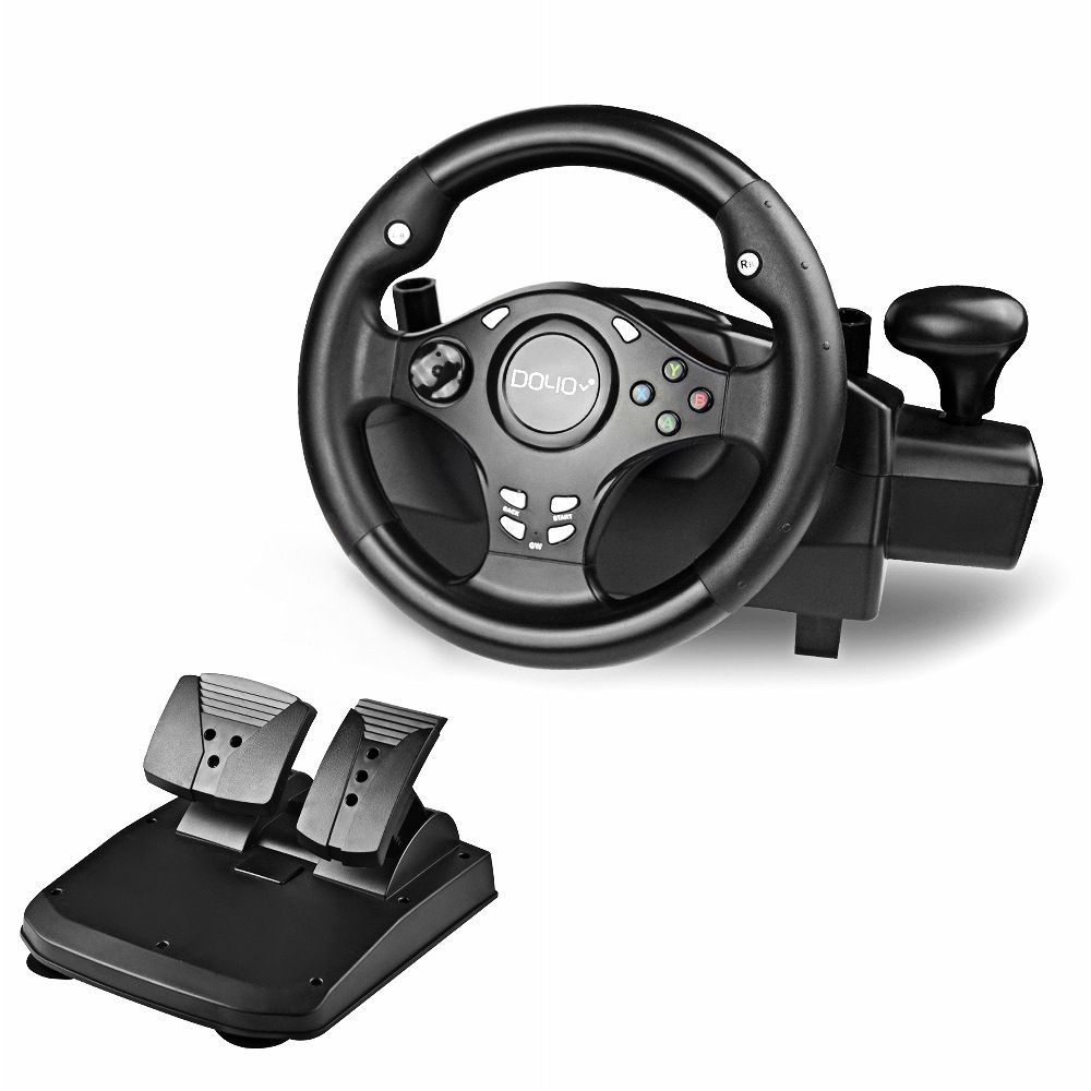 Race Steering Wheel Simulator Driving Game Controller Vibrat