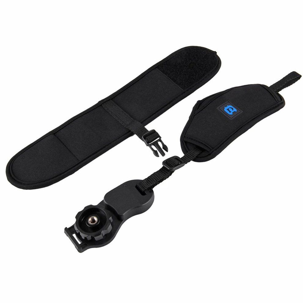 PULUZ Neoprene Hand Grip Wrist Strap With 1/4 Inch Screw For SLR/DSLR Cameras Black