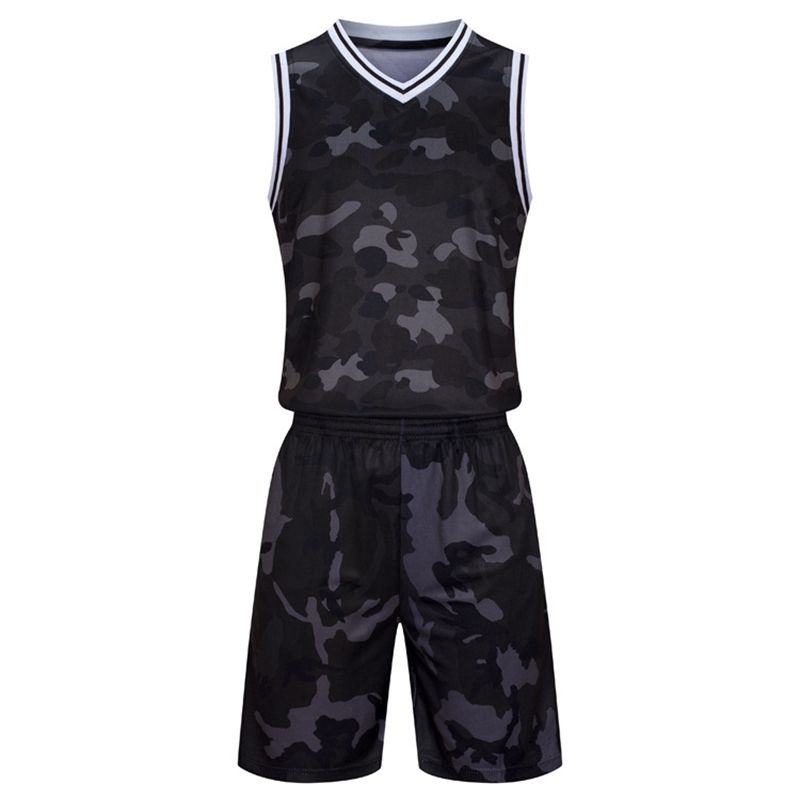 Sleeveless Vest Shorts Men Basketball Jersey Set Uniform