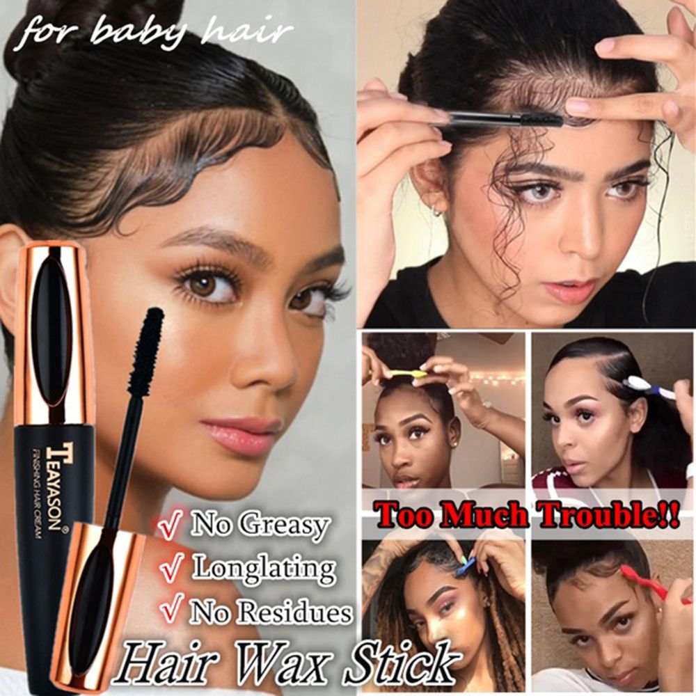 1pc Broken Hair Finishing Cream Stick Hair Wax Hairstyle To
