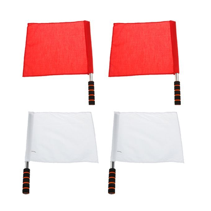 4pcs Nylon Small Referee Flag Volleyball Soccer Football Rugby Hockey