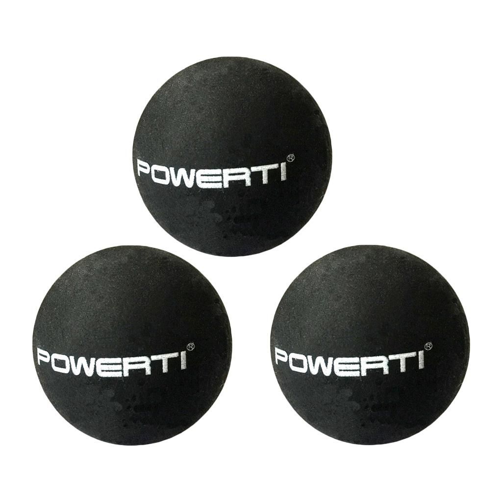 3 Pack Rubber Double  Squash Balls  Training Practice Balls