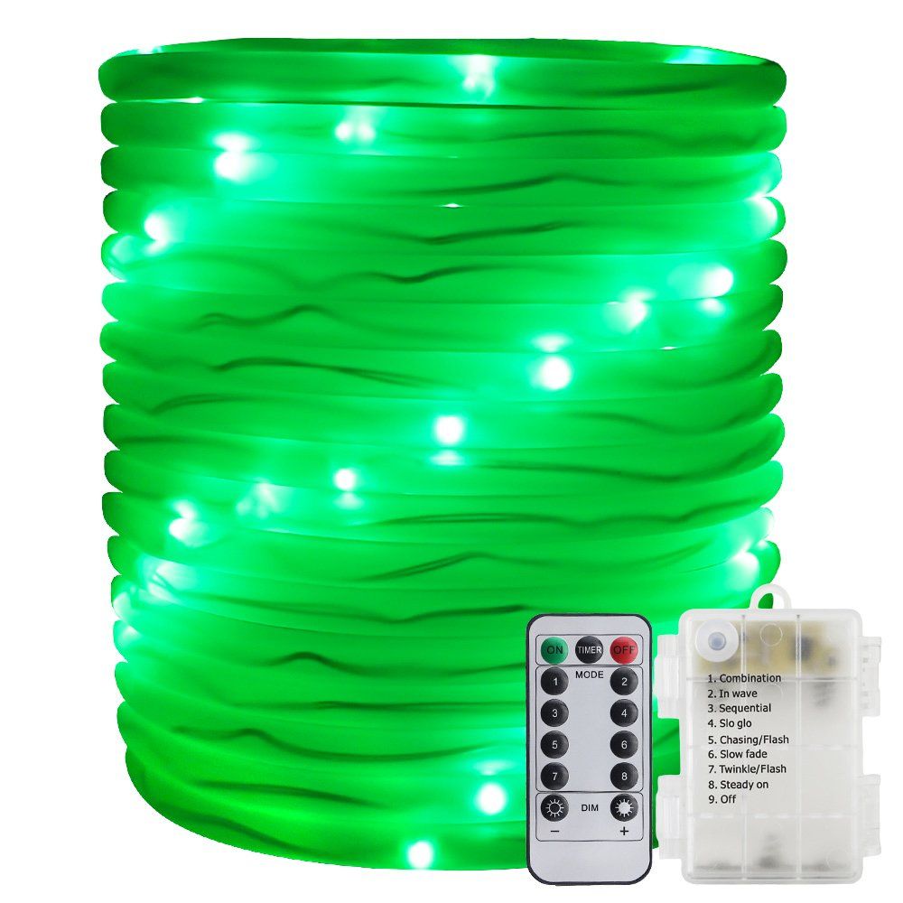 Remote&Timer Battery Rope Lights 5M 10M Warterproof Led