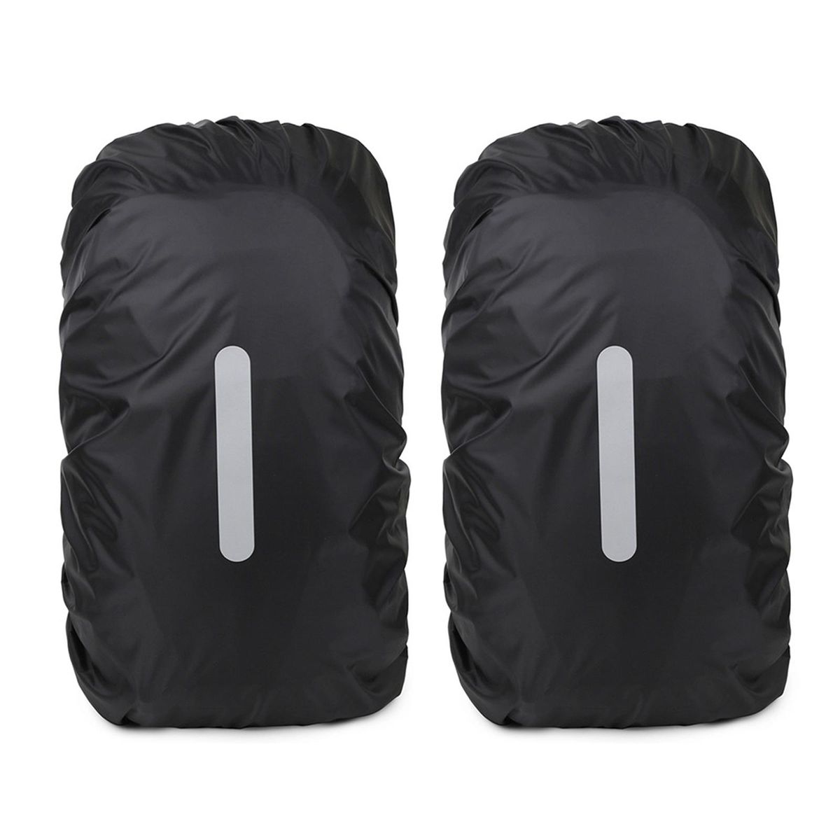 2 Packs Waterproof Backpack Rain Cover for 20-45L Anti-dust Reflective Backpack Rain Covers for Hiking Camping Traveling