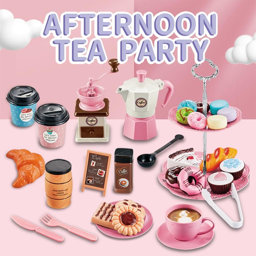 Children Pretend  Party Toy Girls Toys Food  Set Multi-color  Cake