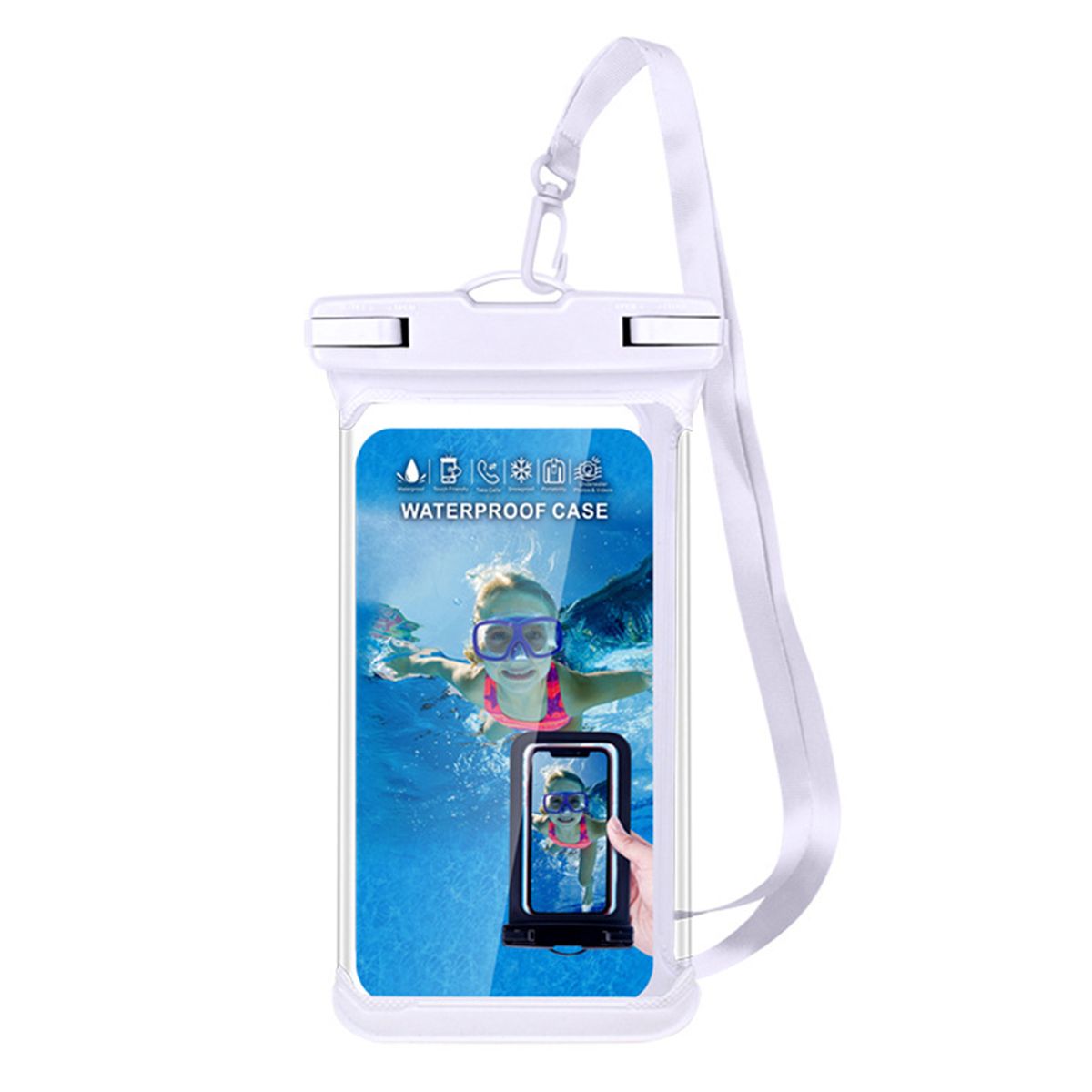 Waterproof Phone Pouch IPX8 Waterproof TPU Phone Case Bag