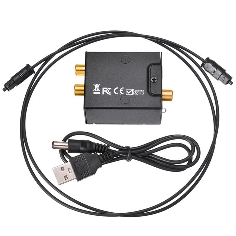 Digital to Analog Audio Converter Optical Fiber Audio Decode