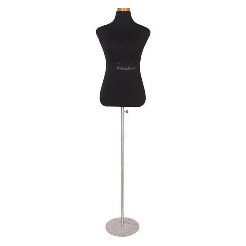 Female Padded Iron Mannequin  - Black