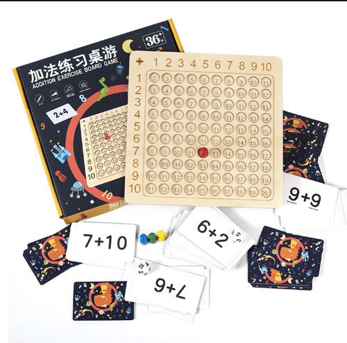 Wooden Multiplication Or Addition Board Game Math Table Puzzle Game For Kids Child Learning Educational Toys With A Chessboard