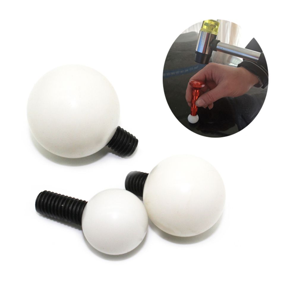 3Pcs M8 Screw Round Balls Nylon Round Tip Ball Rod Car Dent