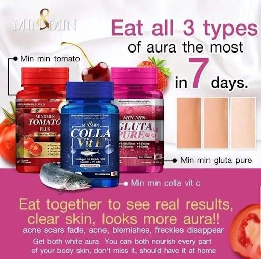 Min&Min Tomato Plus + Colla Vit E + Gluta Pure