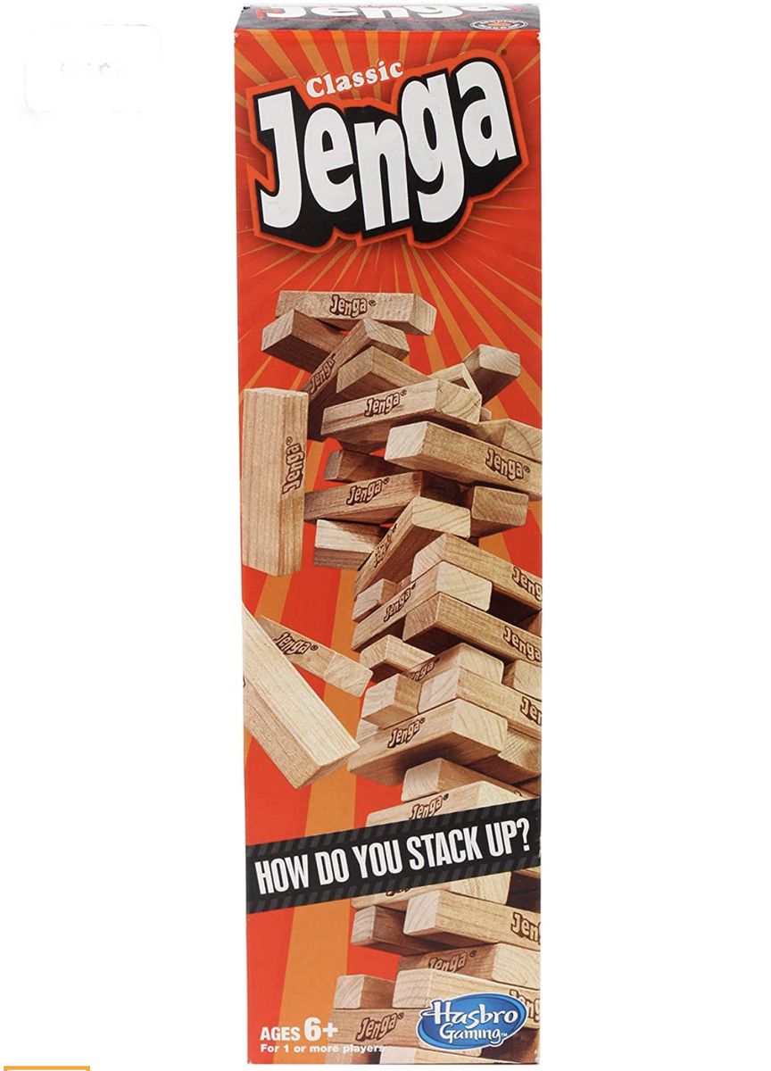 Jenga Classic Hardwood Stacking Blocks ORIGINAL