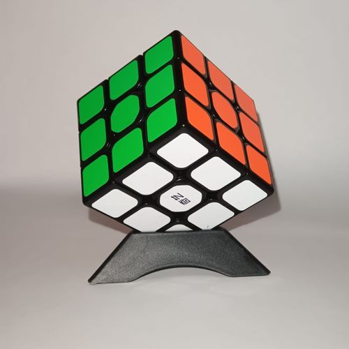3 By 3 Magic Cube + Stand And Solution Manual
