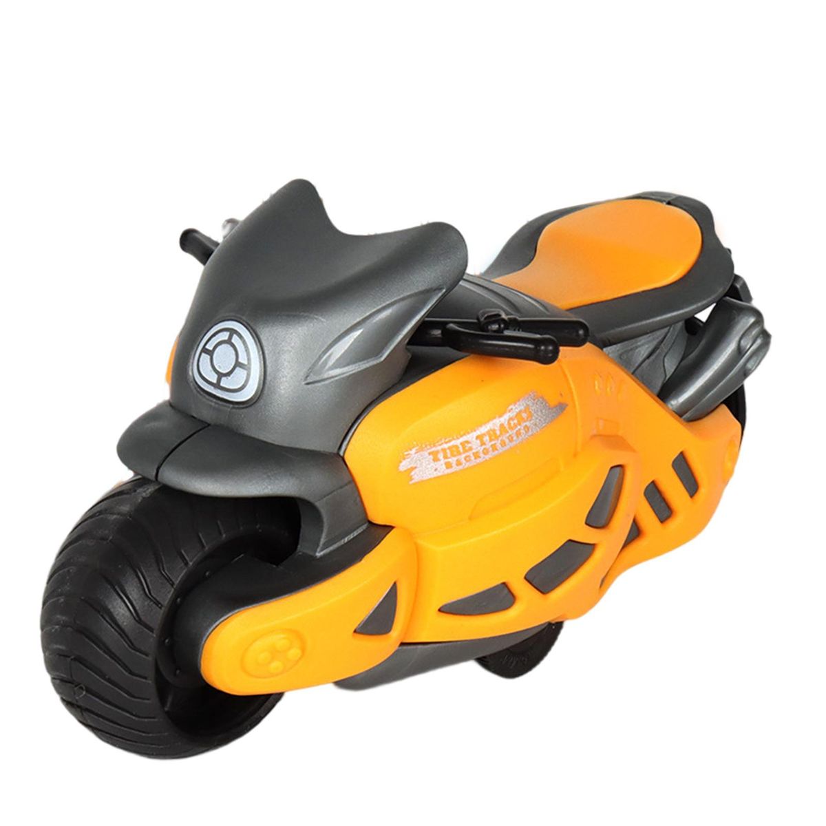 Children Motorcycle Model Mini Plastic Pull Back Children Motorcycle Toy Yellow