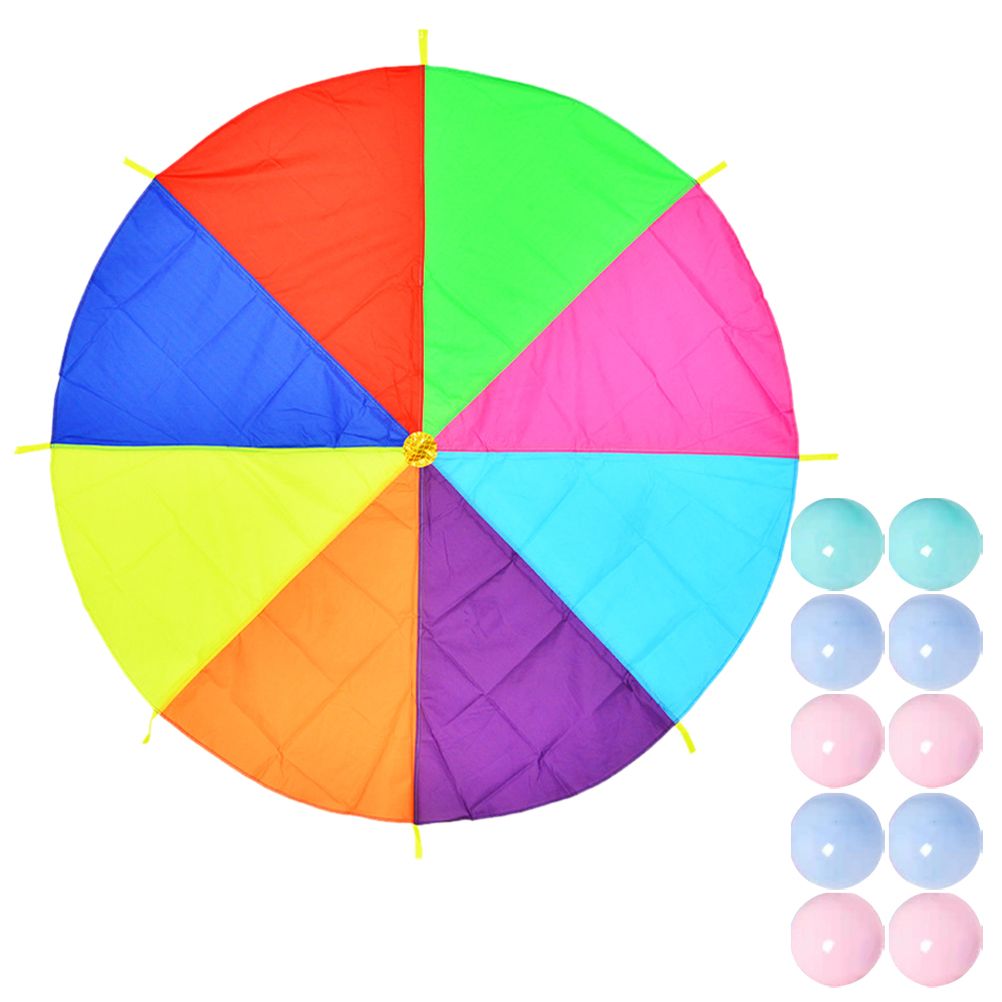 Outdoor  Game Prop Equipment Parachute Games Giant Party Toy Play Umbrella Adults