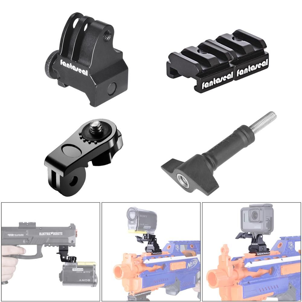 Gun Rail Mount Kit Aluminum Gun Rail Adapter Picatinny Nerf