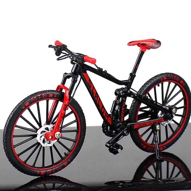 Mini 1:10 Alloy Model Bicycle Diecast Metal Finger Mountain Bike Racing  Adult Collection Toys For Children