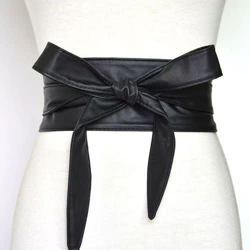 Ladies Wide Leather Belt