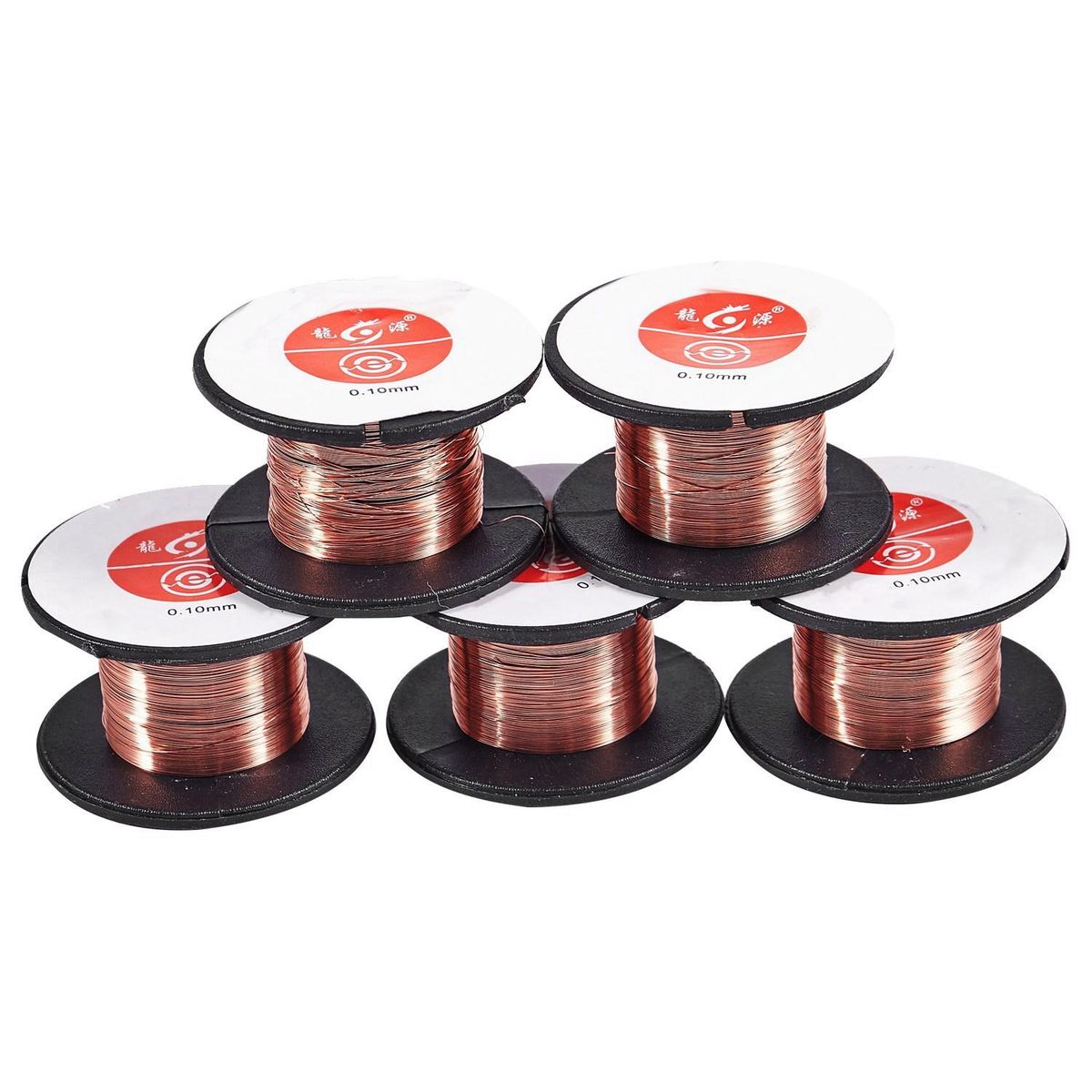 5 Pcs 01Mm Diameter Copper Soldering Solder Enamelled Reel Wire