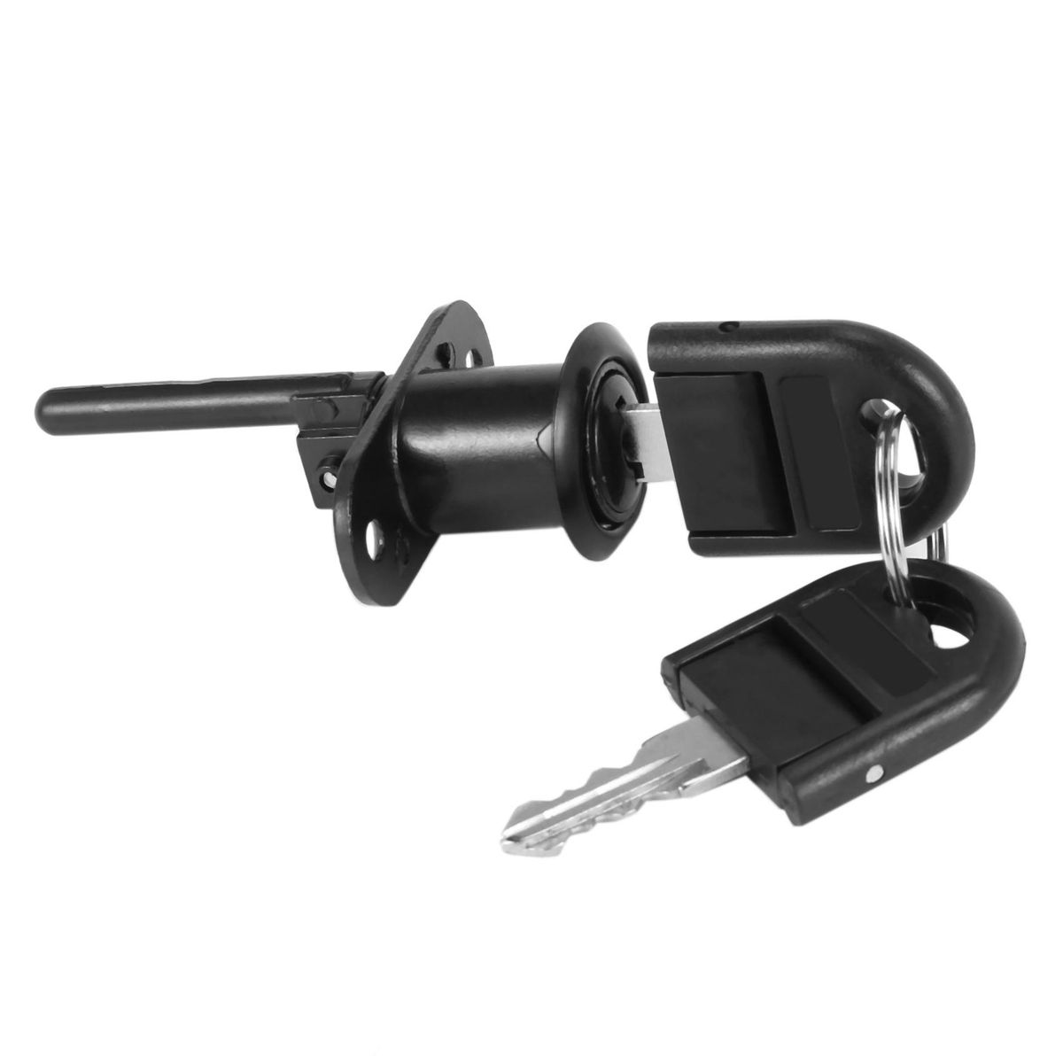 Zinc Alloy Computer Desk Cabinet Drawer Cupboard Locker Cam Lock with Keys Black