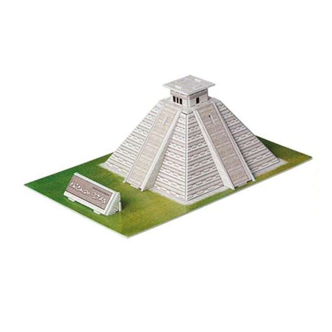 Wo D Ar Hite Ture 3D Three-Dimensional Puzzle Edu Ational Toys  Hildren Puzzle Diy Model  Reative Kids & Adults Gift-multi Olor-Mayan Pyramid