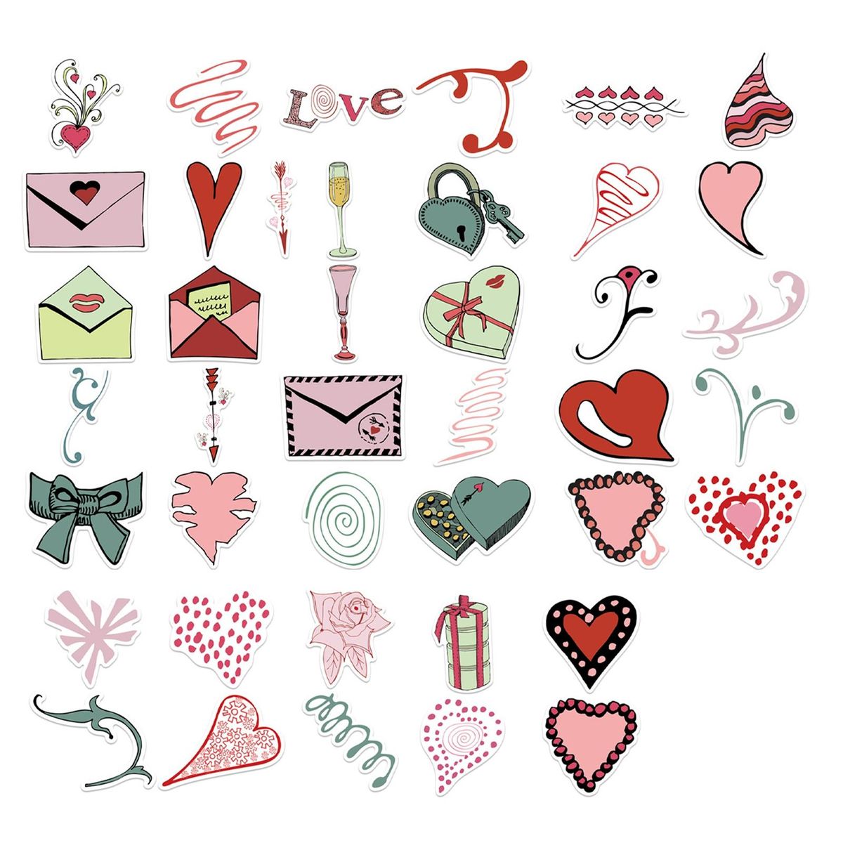 41PcsSet Laptop Stickers Children Hand Account Scrapbooking Stationery Stickers