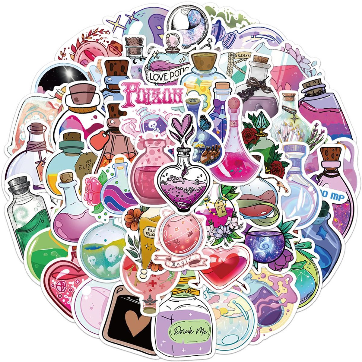 4050Pcs Laptop Stickers Phone Tablet Guitar Skateboard DIY Graffiti Sticker Purple