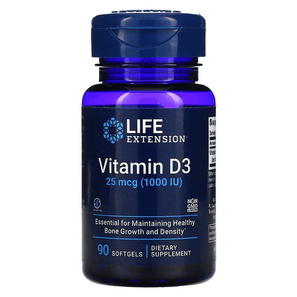 Vitamin D3 25 Mcg (1,000 IU) - 90 Softgels