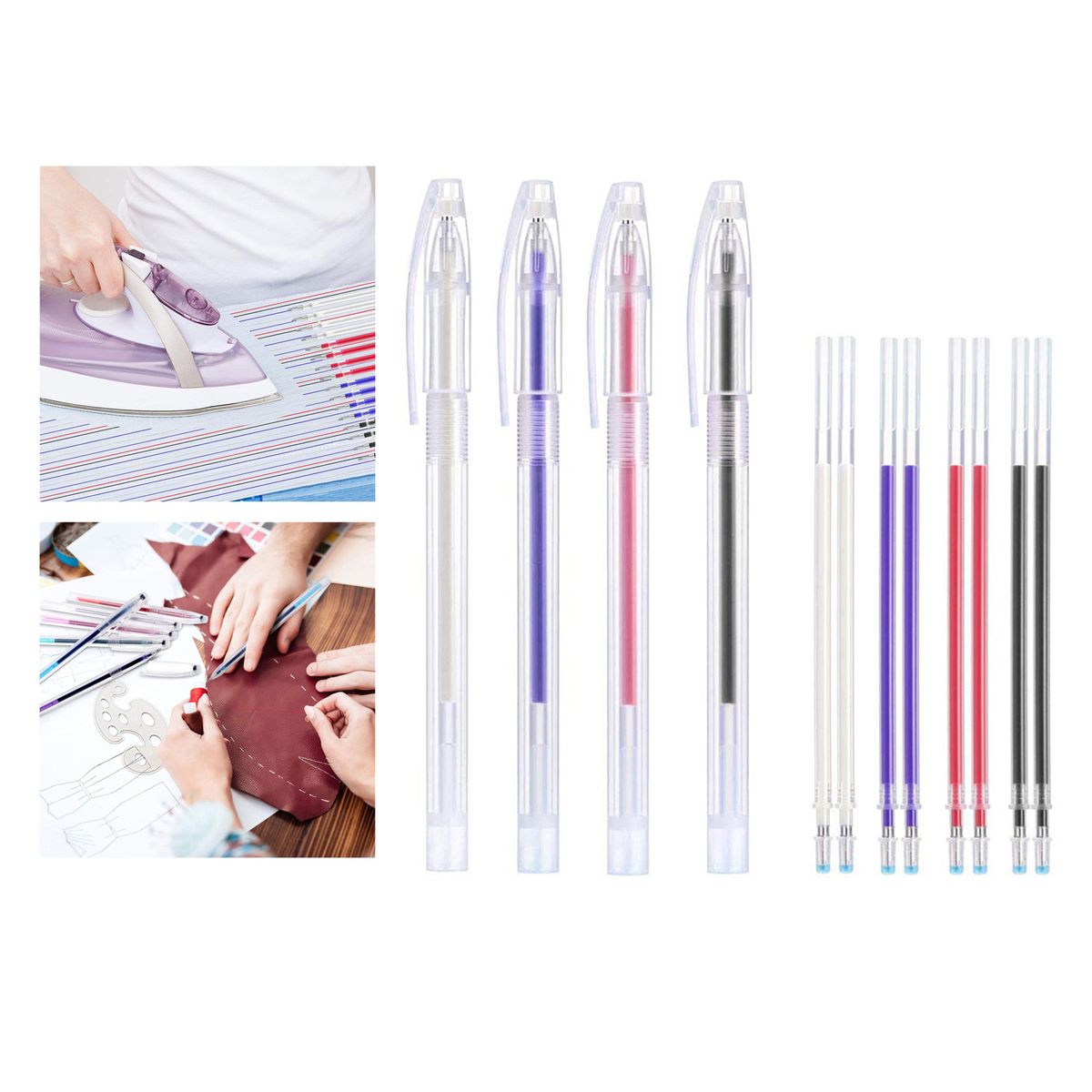 Heat Erasable Fabric Marking Pens With  3Pcs