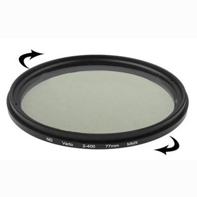 77mm ND Fader Neutral Density Adjustable Variable Filter ND-Black