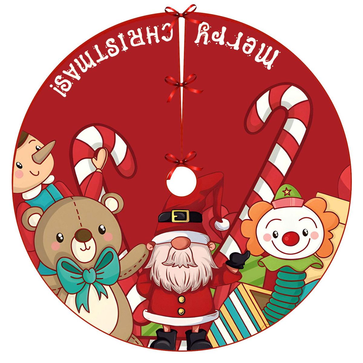 Christmas Tree Skirt 60 inch - Tree Skirt for Kids - Cartoon Tree Skirt